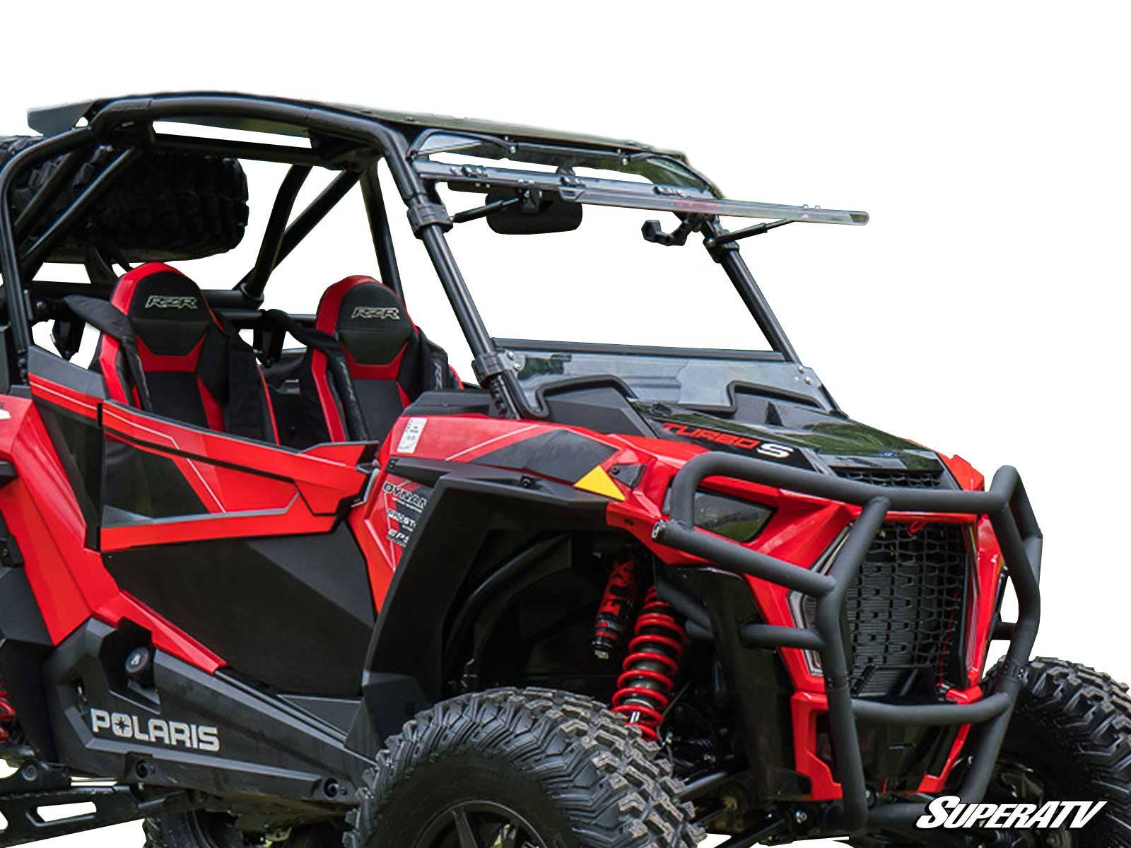 POLARIS RZR XP TURBO S SCRATCH RESISTANT FLIP WINDSHIELD-Windshield-Super ATV-Black Market UTV