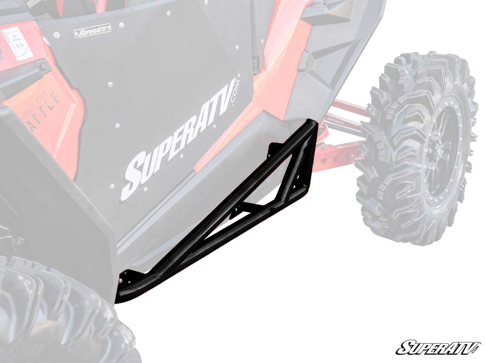 POLARIS RZR XP TURBO S NERF BARS-Tree Kickers-Super ATV-Black Market UTV