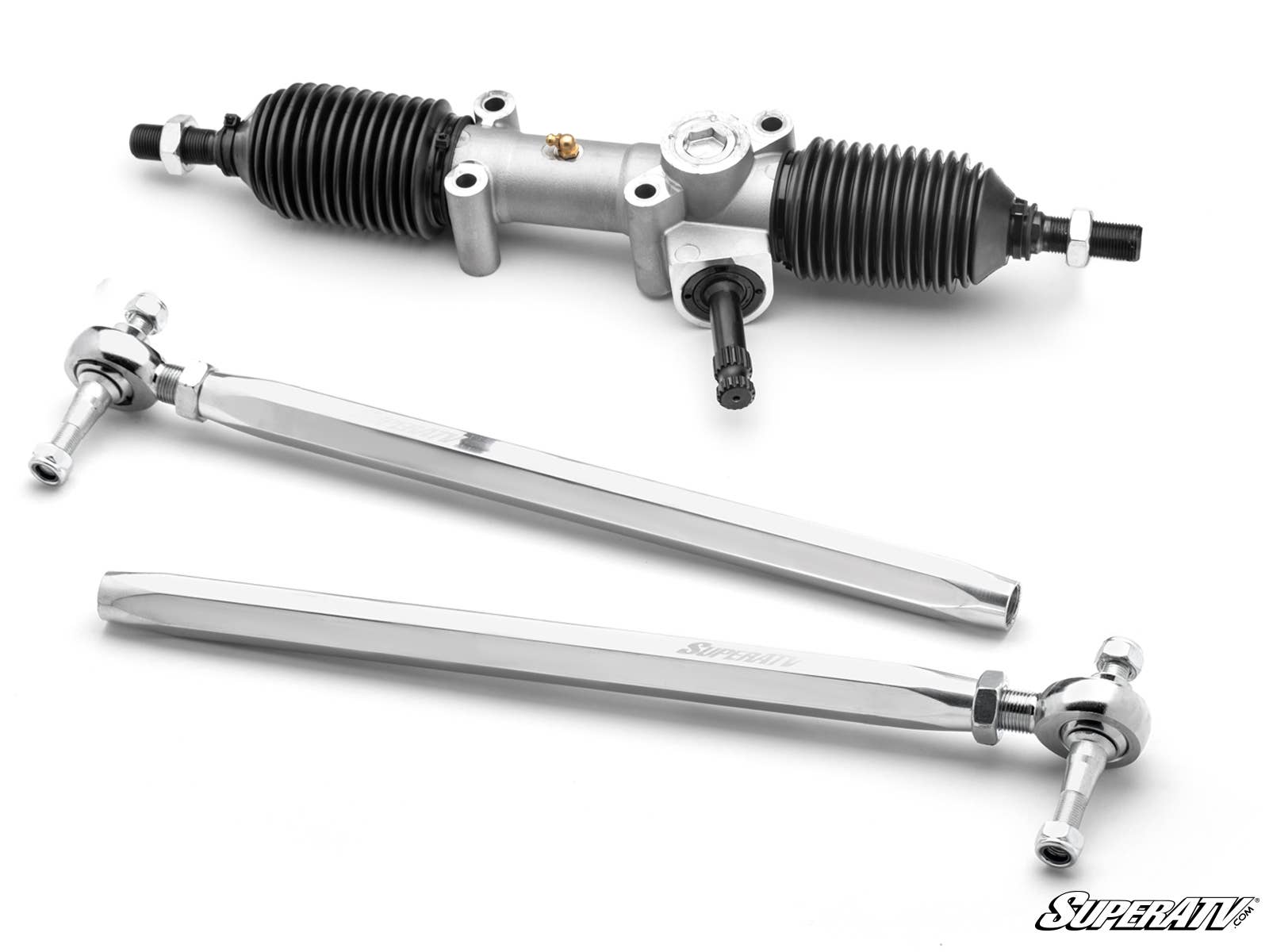 POLARIS RZR XP TURBO S RACKBOSS 2.0 RACK AND PINION-Steering Rack-Super ATV-Steel Swaged Tube-Black Market UTV