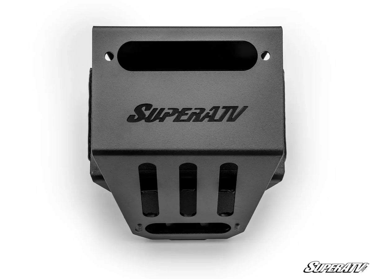 POLARIS RZR XP TURBO S WINCH MOUNT-Winch Mount-Super ATV-With SuperATV Bumper-3500 lb.-Black Market UTV