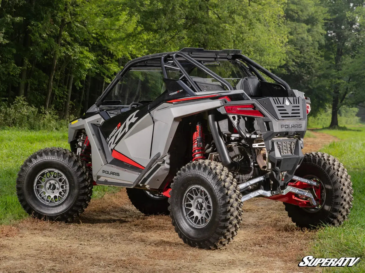 Polaris RZR PRO XP Rear Vented Windshield-Windshield-Super ATV-2 Seat with Rockford Fosgate Audio-2020-2024-Black Market UTV