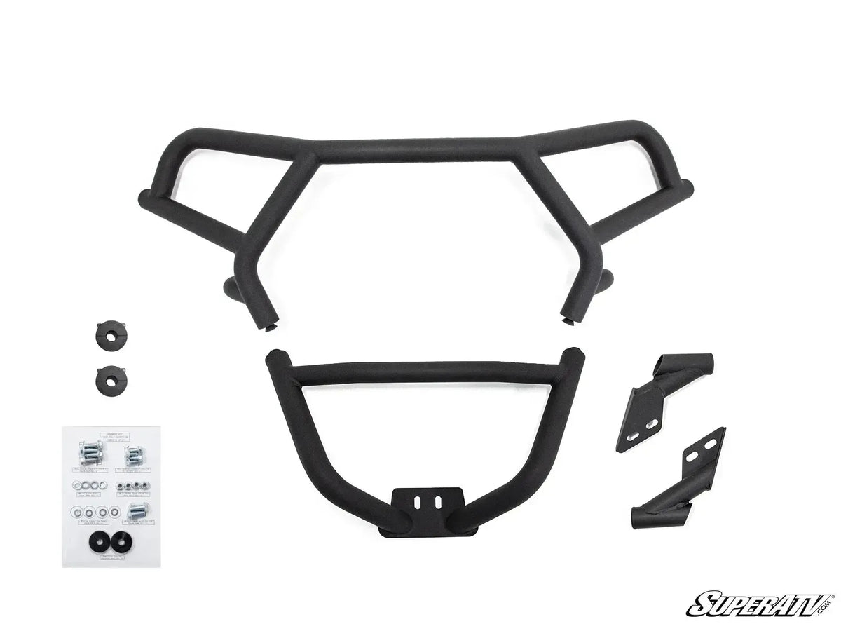 POLARIS RZR XP TURBO S FRONT BUMPER-WINCH BUMPER-Super ATV-Black-Yes please include one-3500 lb.-Black Market UTV