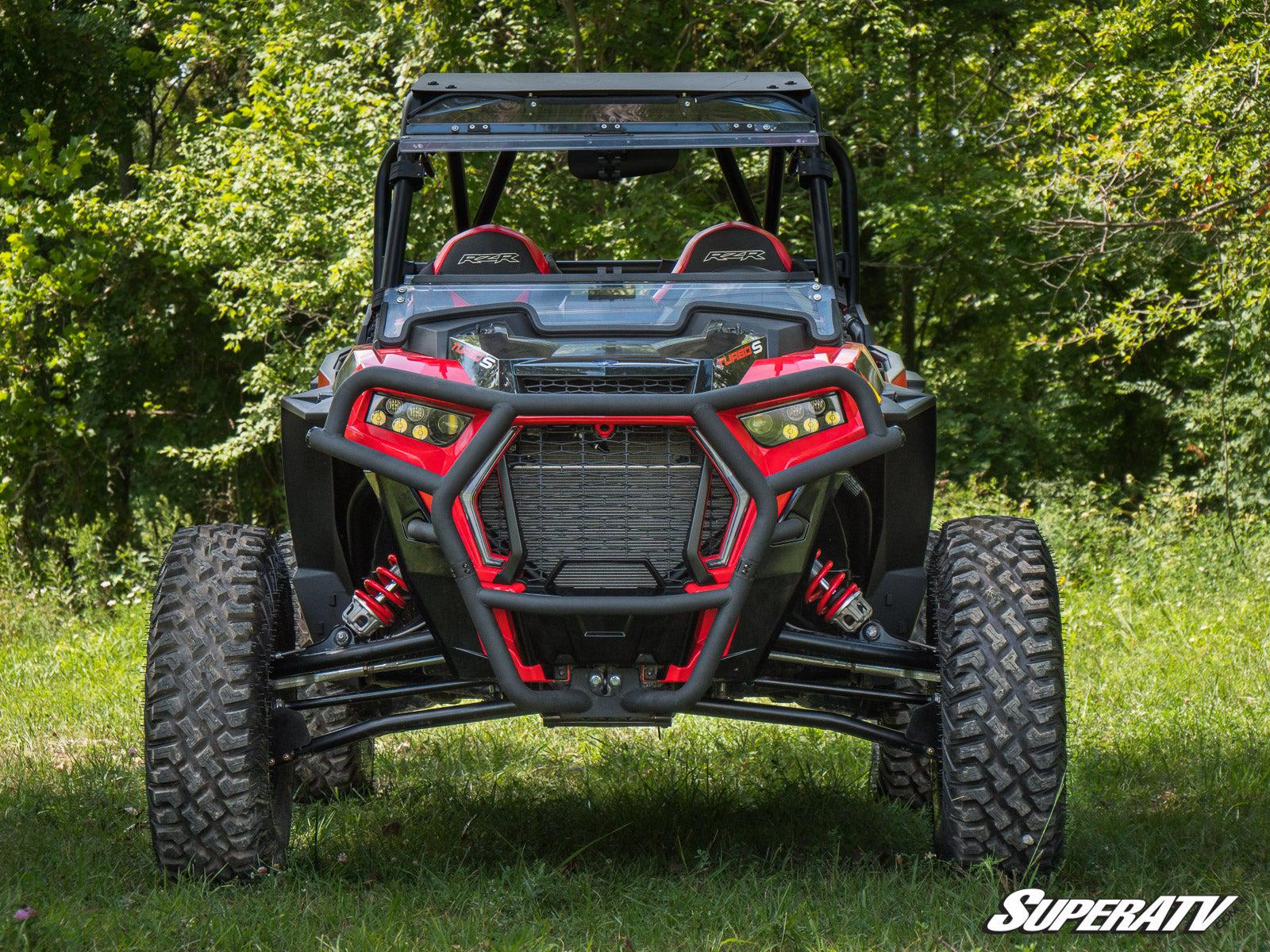 POLARIS RZR XP TURBO S FRONT BUMPER-WINCH BUMPER-Super ATV-Yes please include one-No thank you-Black-Black Market UTV