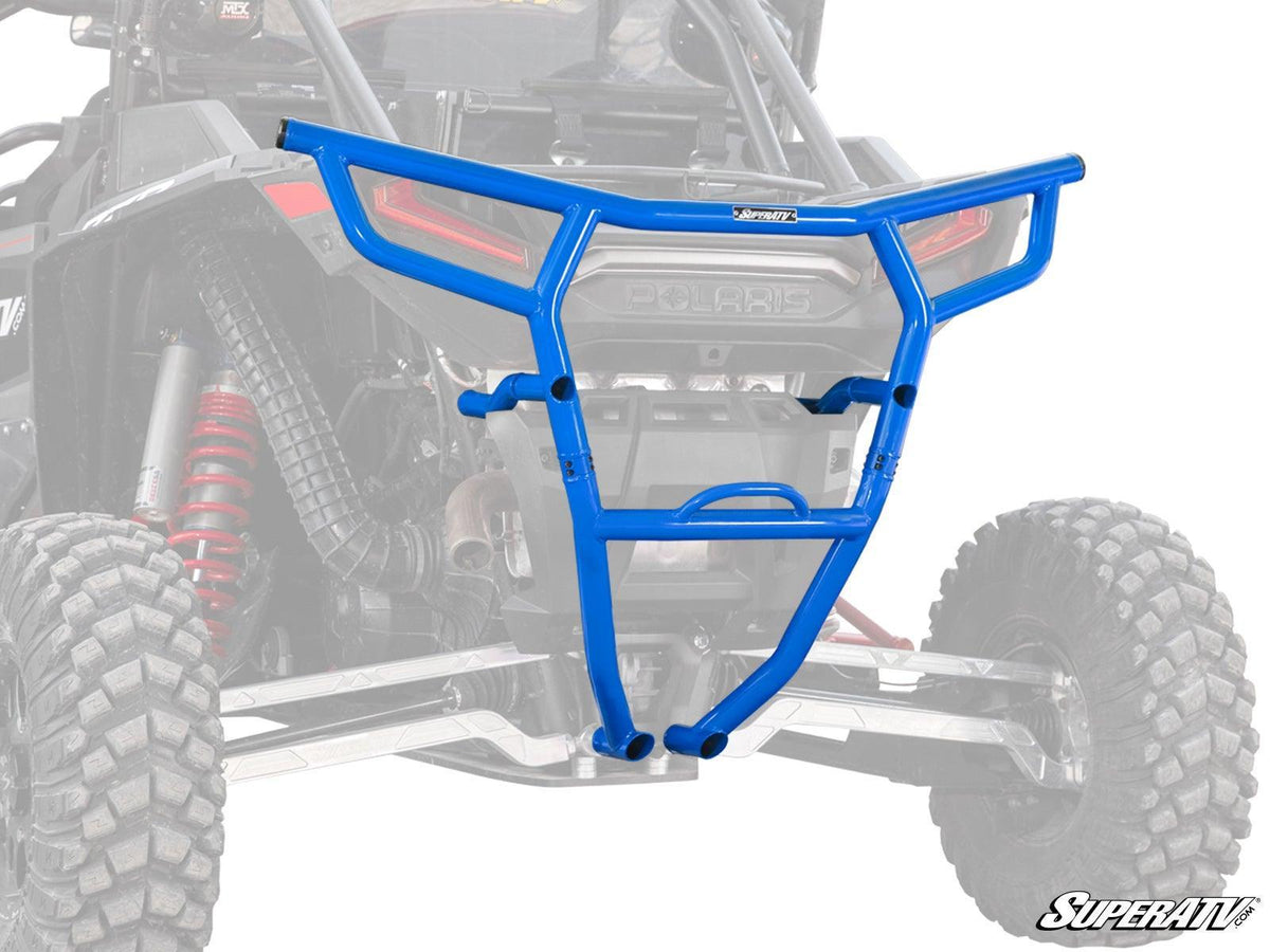 Polaris RZR XP Turbo S Rear Bumper-Bumper-Super ATV-Blue-Black Market UTV