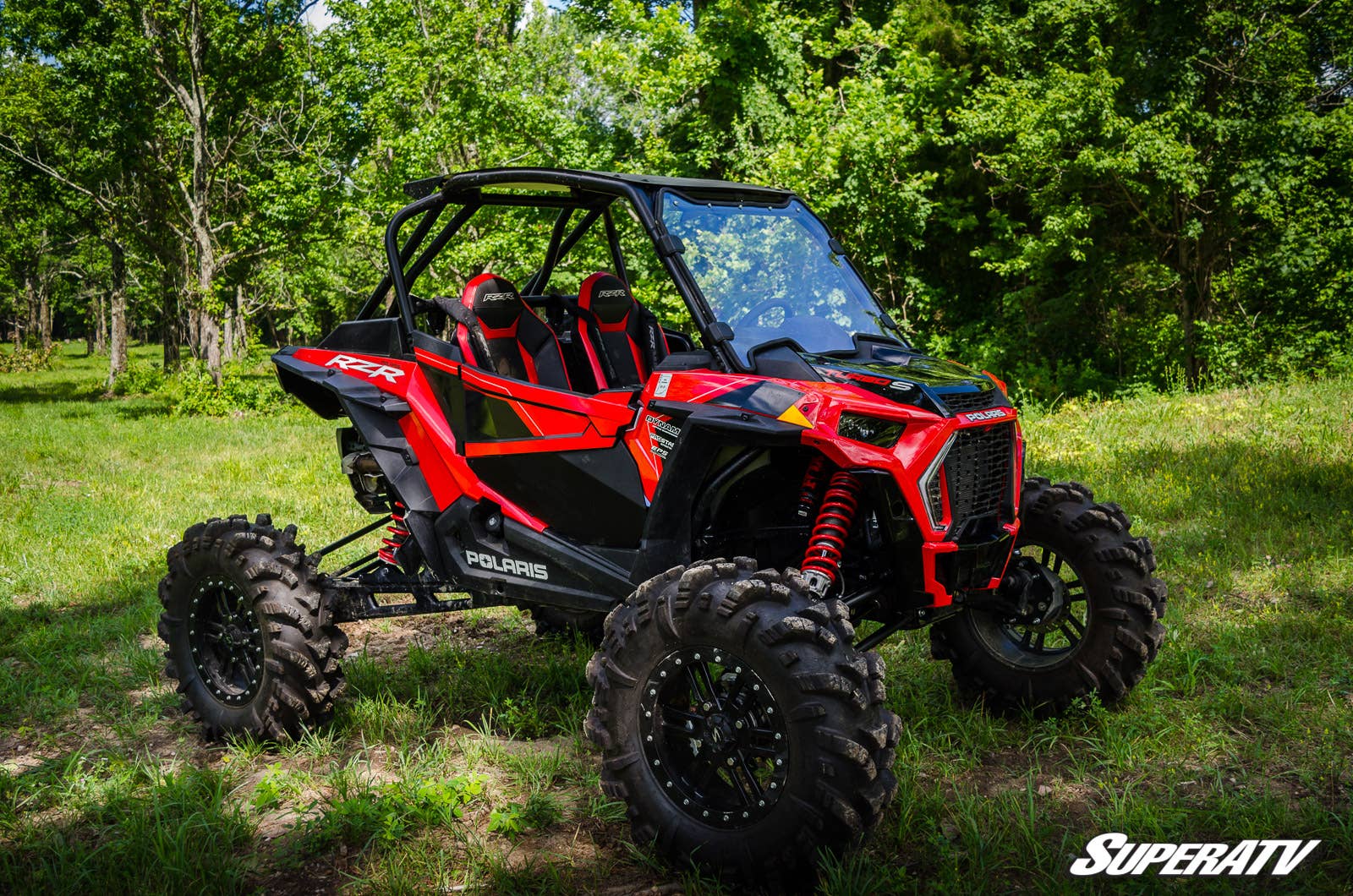 POLARIS RZR XP TURBO S SCRATCH-RESISTANT (FULL WINDSHIELD)-Windshield-Super ATV-Black Market UTV