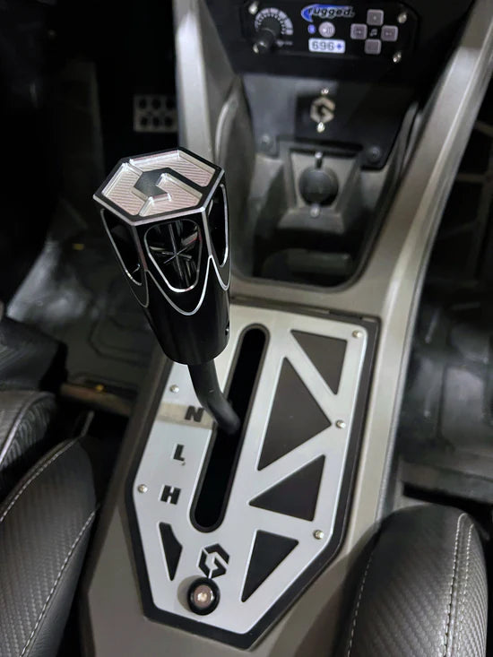 POLARIS PRO R &amp; TURBO R SHIFT GATE-Shift Gate-Geiser-Raw/Raw-Standard-Black Market UTV
