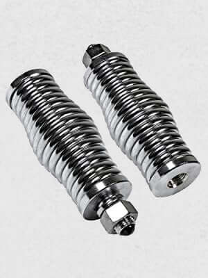 Marshin Whips Spring Mounts-whip accessories-Marshin Whips-Single-Chrome-Black Market UTV