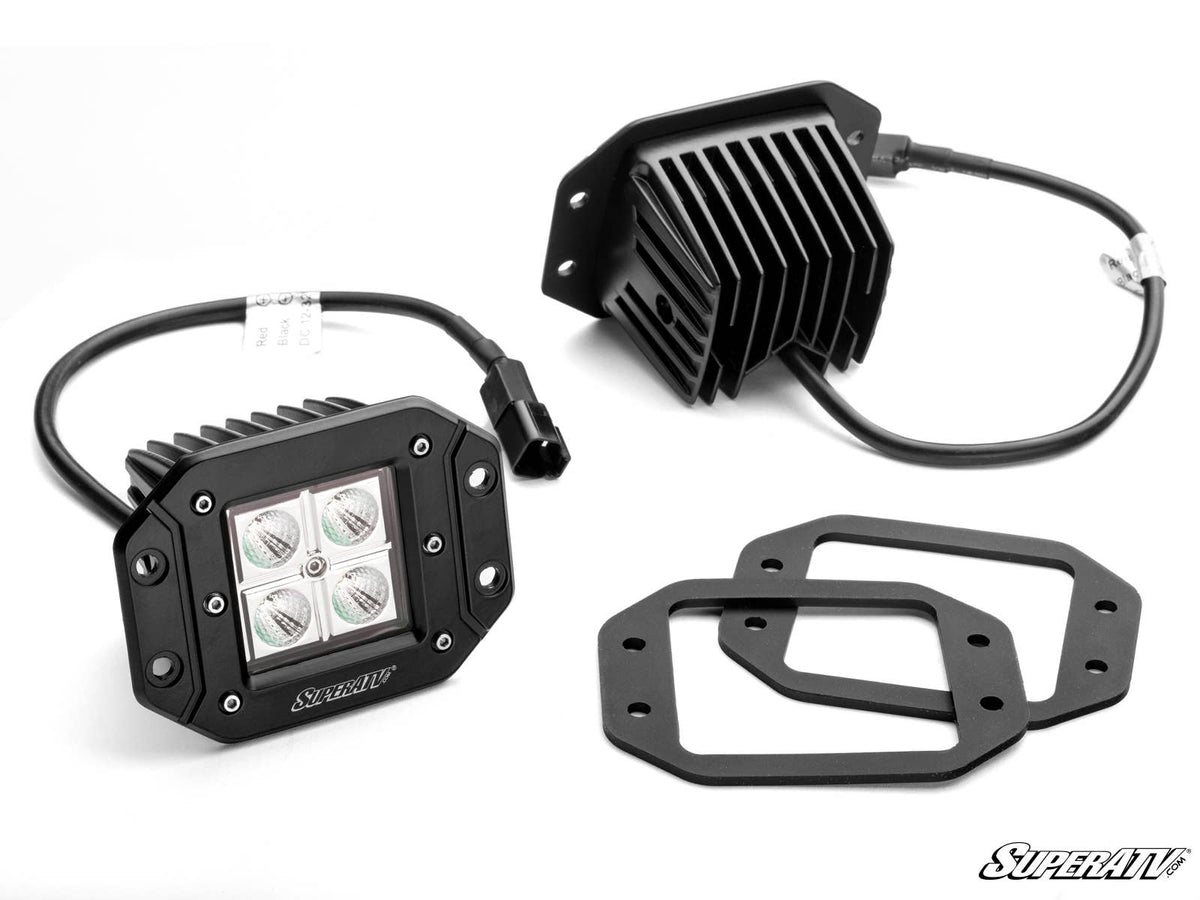 3&quot; LED RECESSED CUBE LIGHTS-Lighting Pods-Super ATV-Black Market UTV