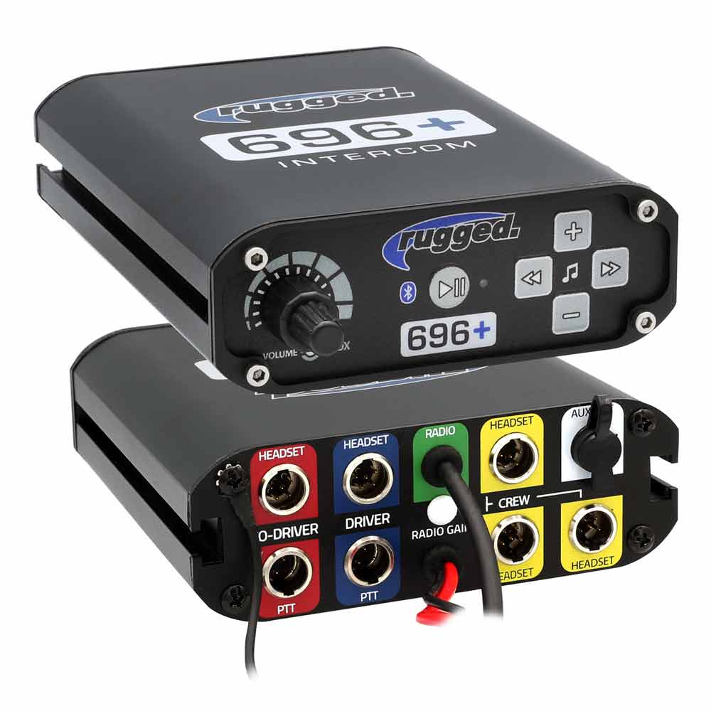 696 PLUS Complete Master Communication Kit with Intercom and 2-Way Radio-Radio-Rugged Radio-M1 VHF Business Band-Black Market UTV