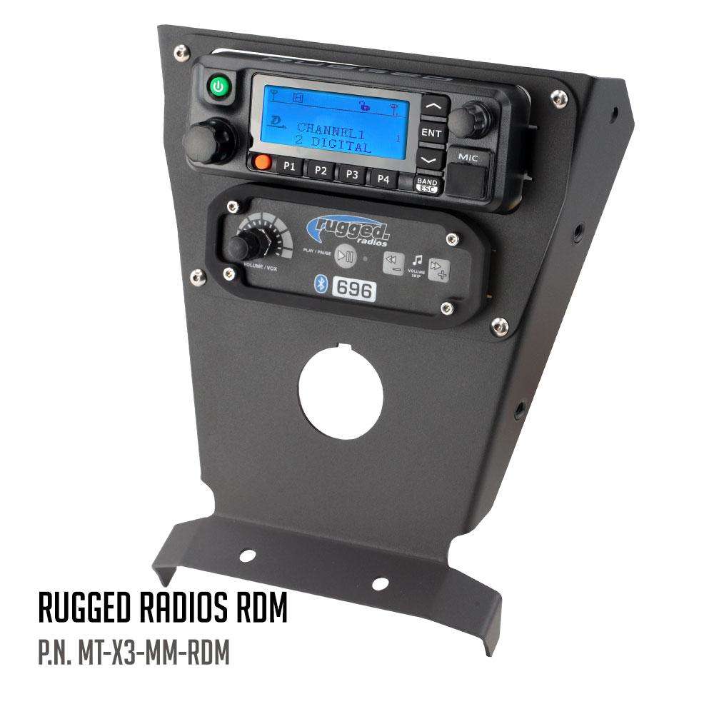CAN-AM X3 MULTI MOUNT KIT FOR RUGGED UTV INTERCOMS AND RADIOS-Radio Mount-Rugged Radio-Rugged RDM-Black Market UTV