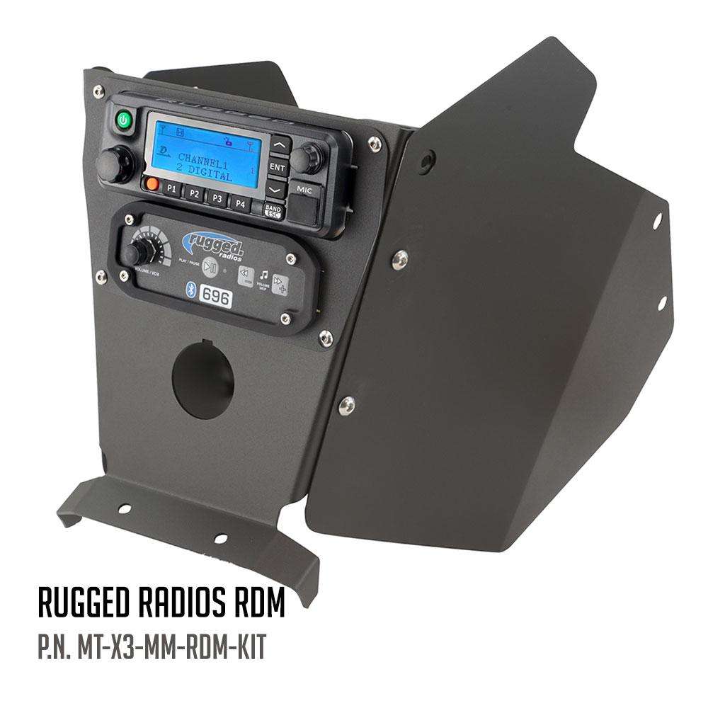 CAN AM X3 MULTI-MOUNT KIT WITH SIDE PANELS-Mounts-Rugged Radio-Rugged Radios RDM-Black Market UTV