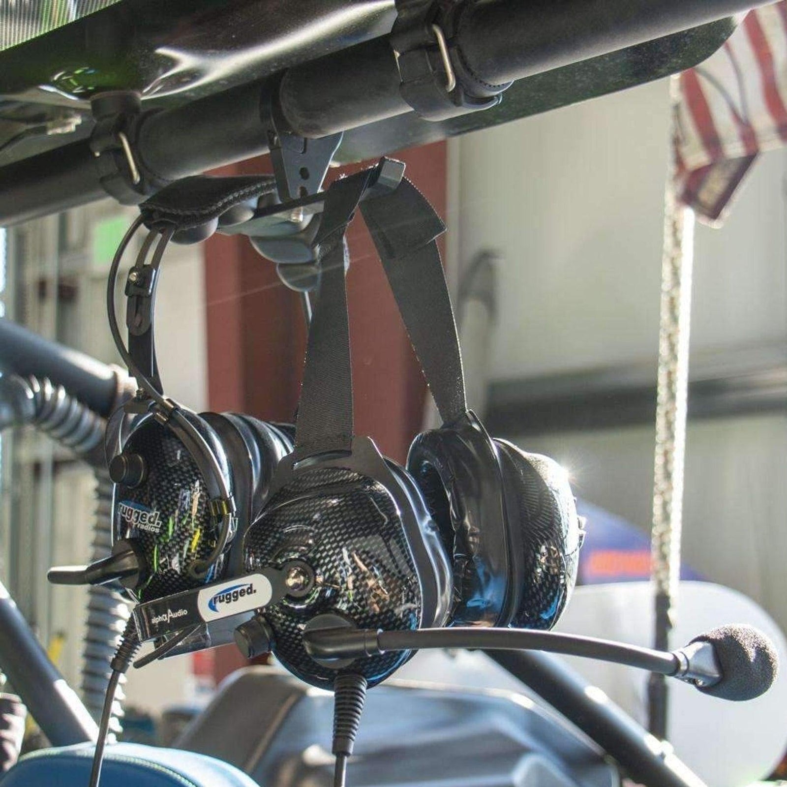 DUAL HEADSET HANGER WITH BAR MOUNT