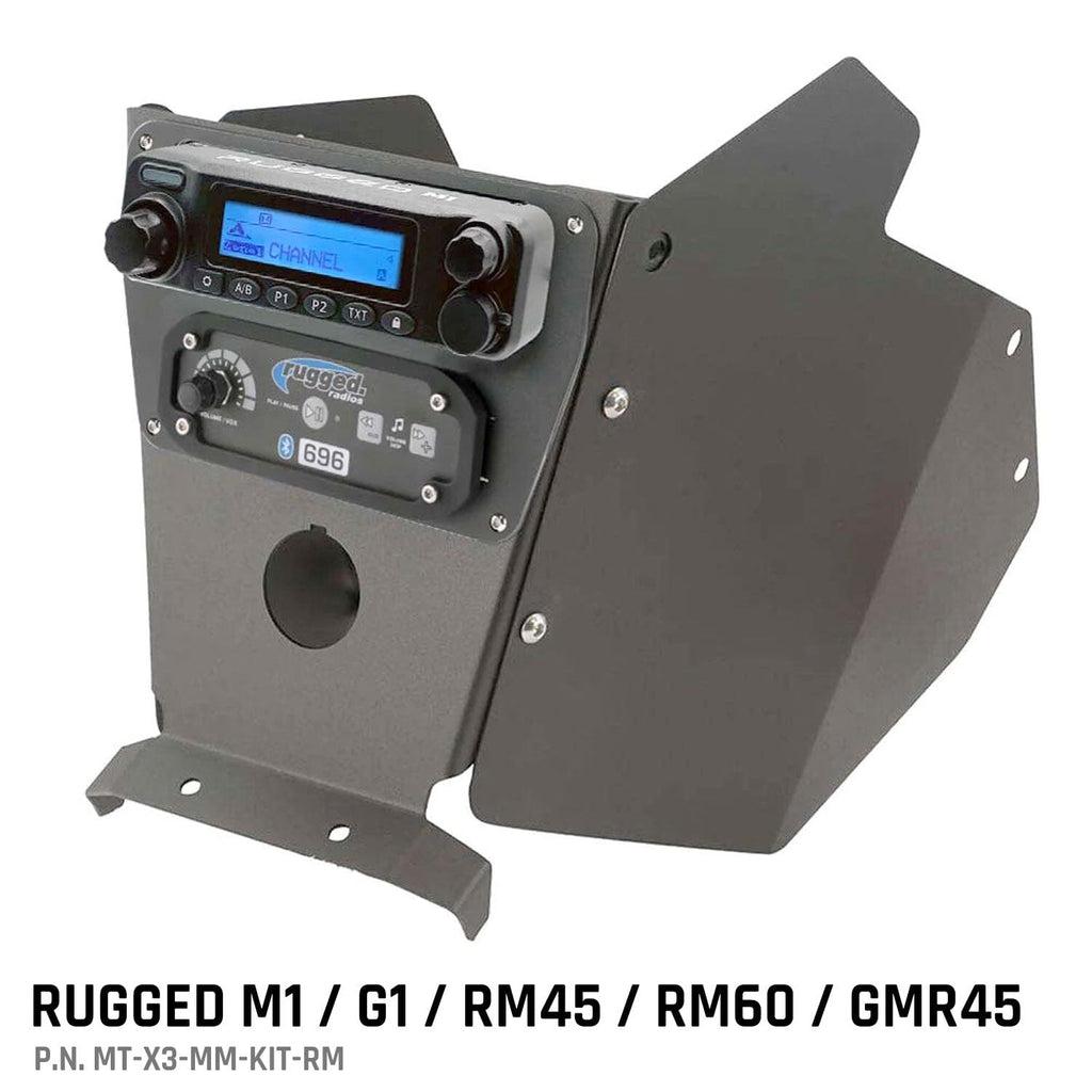 CAN AM X3 MULTI-MOUNT KIT WITH SIDE PANELS-Mounts-Rugged Radio-Rugged Radios M1 / RM45 / RM60 / GMR45-Black Market UTV