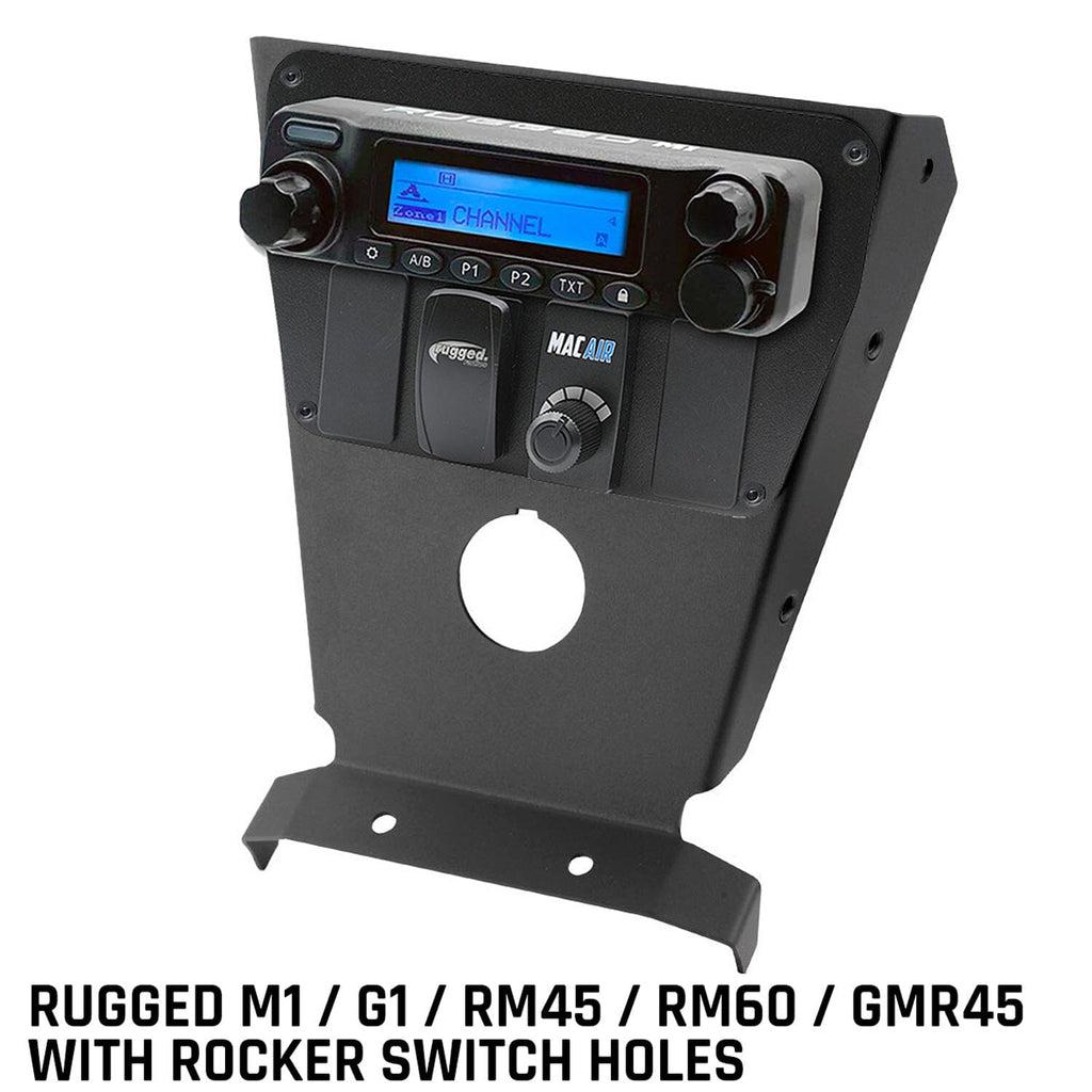 CAN-AM X3 MULTI MOUNT KIT FOR RUGGED UTV INTERCOMS AND RADIOS-Radio Mount-Rugged Radio-Rugged M1/G1/RM45/RM60/GMR45 with Switch Holes-Black Market UTV