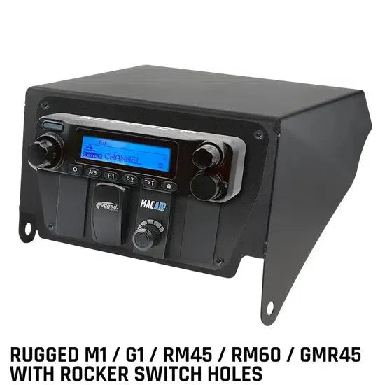 Can-Am X3 Multi-Mount Kit - Top Mount - for Rugged UTV Intercoms and Radios-Radio Mount-Rugged Radio-Rugged M1/G1/G4/RM45/RM60/GMR45 with Switch Holes-Black Market UTV