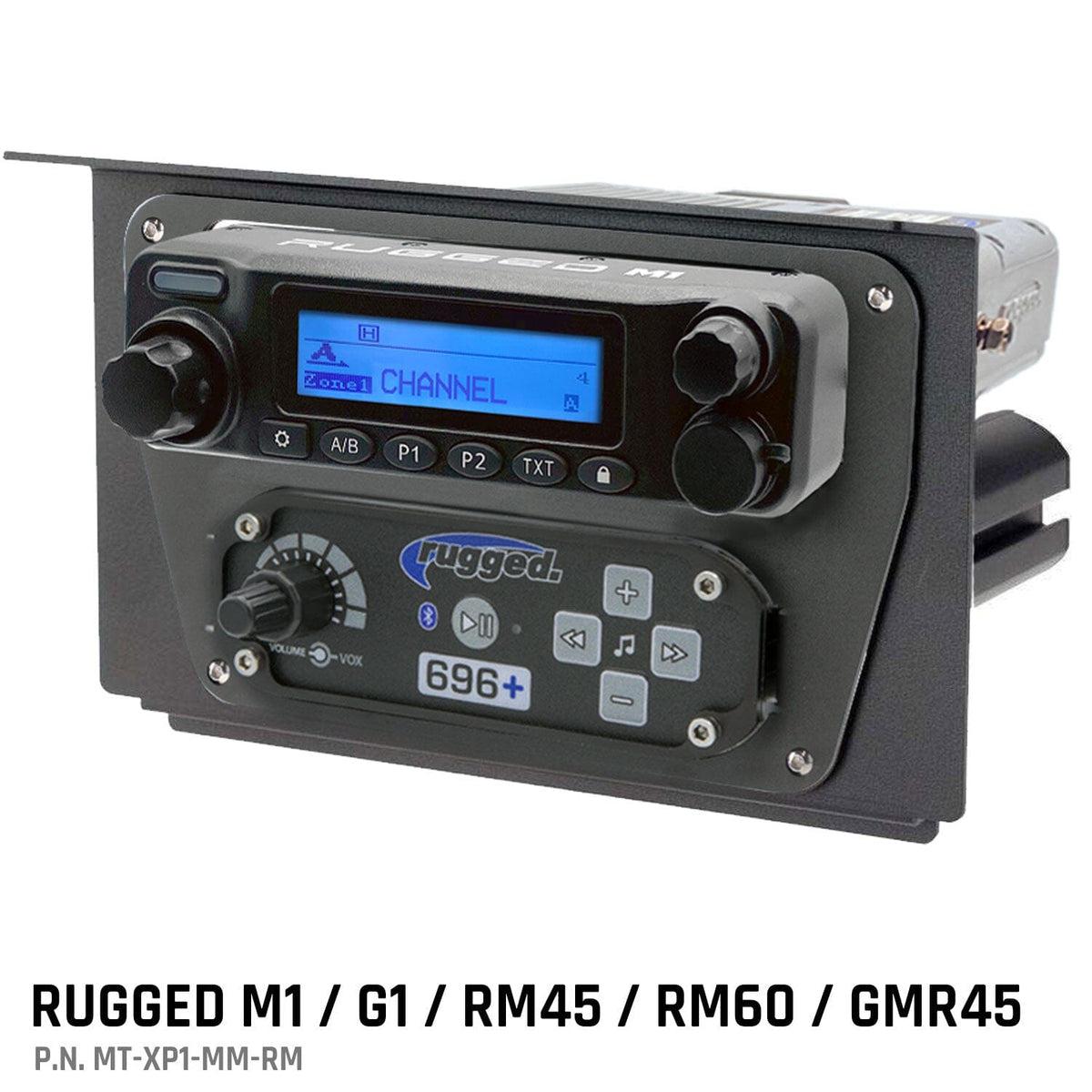 Polaris XP1 Mount Kit for M1 / G1 / RM60 / GMR45 Radio and Rugged Intercom-Radio-Rugged Radio-Rugged M1/G1/RM45/RM60/GMR45-Black Market UTV