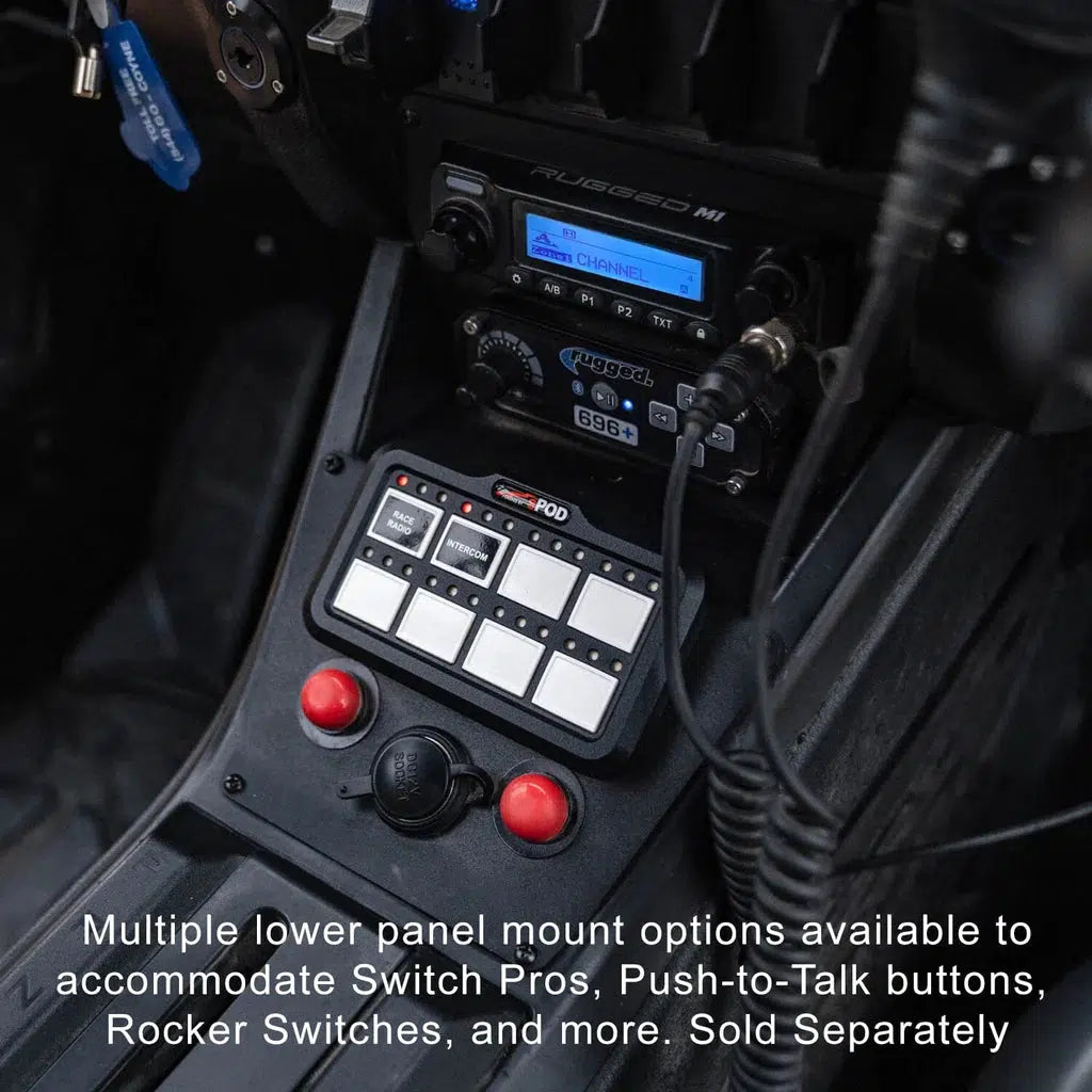 Polaris RZR PRO XP - Turbo R - Pro R - Complete Communication Kit with Intercom and 2-Way Radio-Radio-Rugged Radio-696 PLUS-M1 VHF Business Band-Dash-Black Market UTV