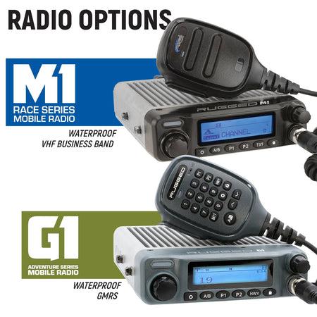 2025 Polaris RZR Complete Communication Kit with Bluetooth Intercom and 2-Way Radio-Radio-Rugged Radio-M1 VHF Business Band-Black Market UTV