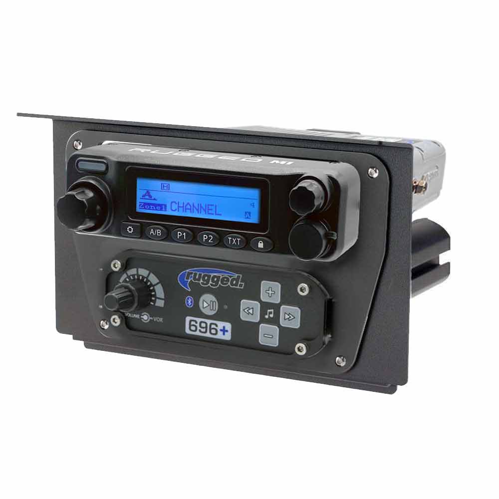 Polaris RZR XP 1000 Complete Communication Kit with Intercom and 2-Way Radio-Rugged Radio-696 PLUS-M1 VHF Business Band-Black Market UTV