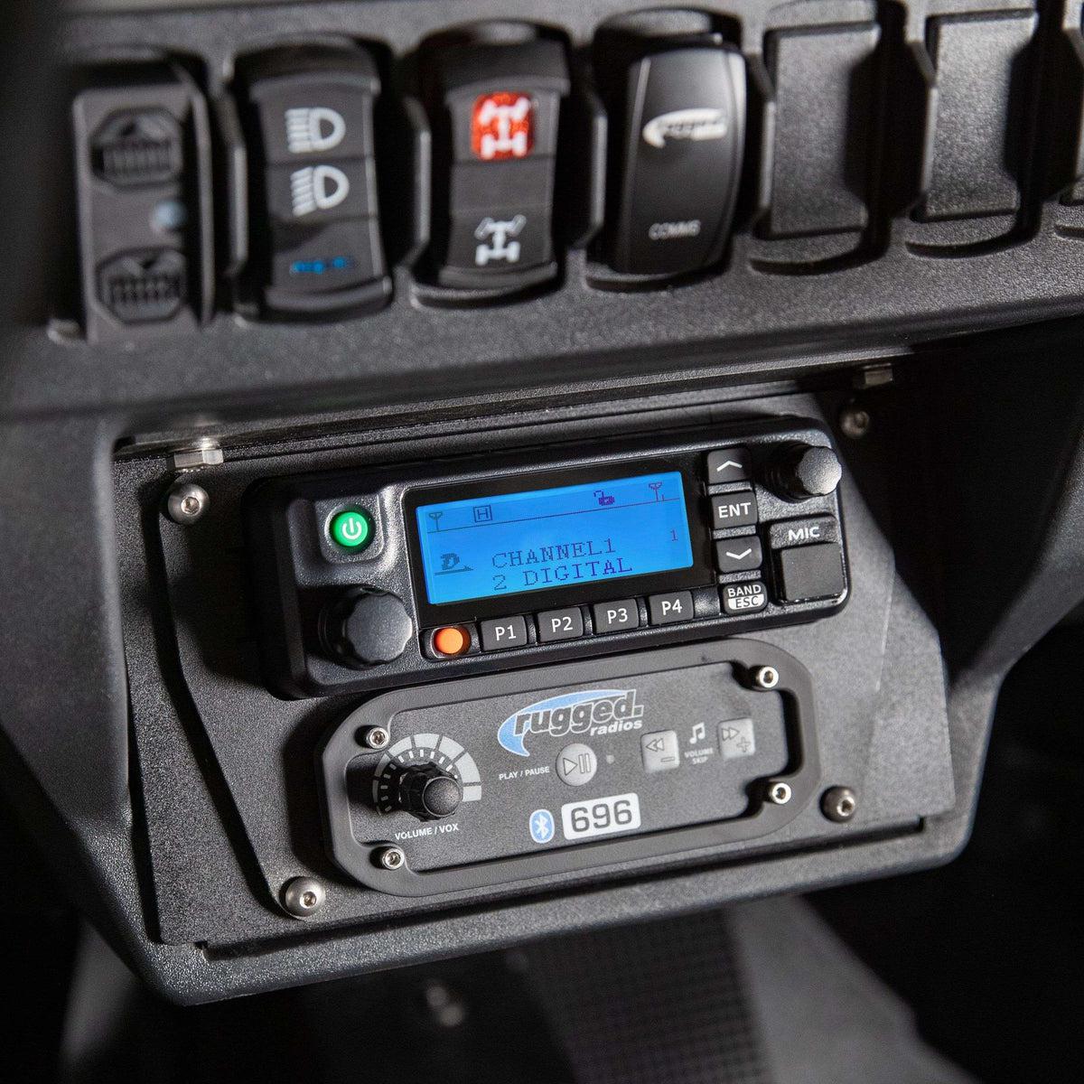 Polaris XP1 Mount Kit for M1 / G1 / RM60 / GMR45 Radio and Rugged Intercom-Radio-Rugged Radio-Rugged M1/G1/RM45/RM60/GMR45-Black Market UTV