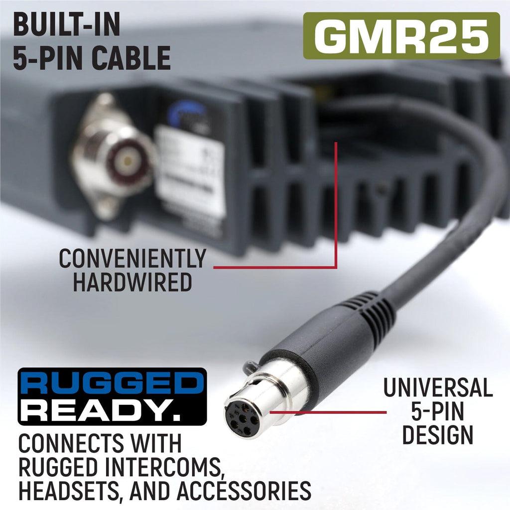 GMR25 WATERPROOF BAND MOBILE RADIO WITH ANTENNA-Antenna-Rugged Radio-Black Market UTV