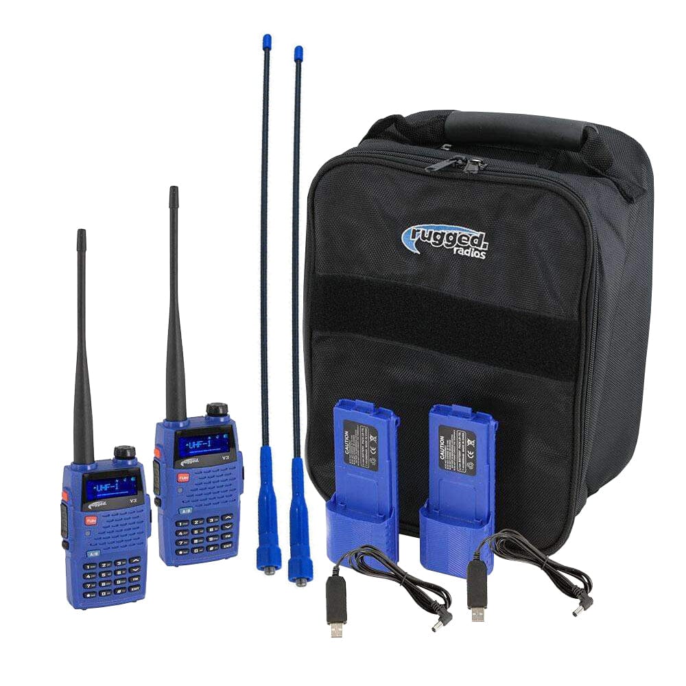 READY PACK - WITH RUGGED V3 HANDHELD RADIOS - ANALOG BUSINESS BAND-Radio-Rugged Radio-Black Market UTV