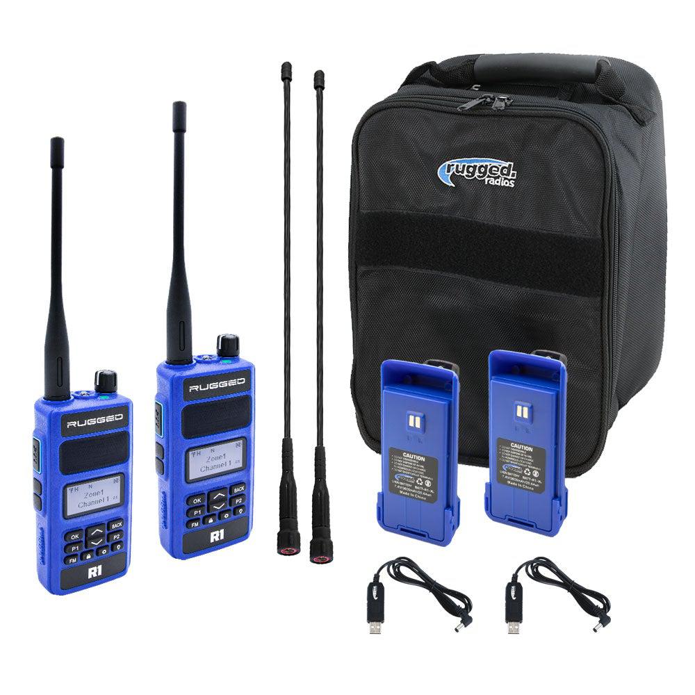 READY PACK - WITH RUGGED R1 HANDHELD RADIOS - DIGITAL AND ANALOG BUSINESS BAND