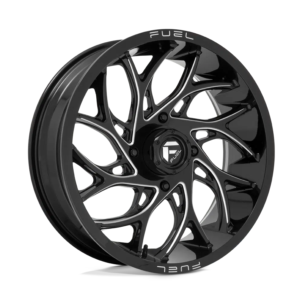 FUEL WHEELS RUNNER UTV-Wheels-Fuel Wheels-GLOSS BLACK MILLED-15" diameter - 15X7 10mm offset - 4X137 bolt pattern-Black Market UTV