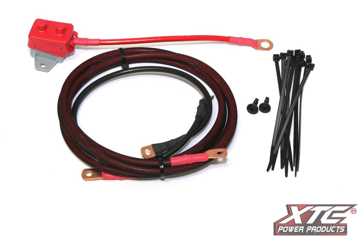 Power Cable from Battery to OEM Busbar – 2 Seat with Circuit Breaker-cable-XTC-Black Market UTV