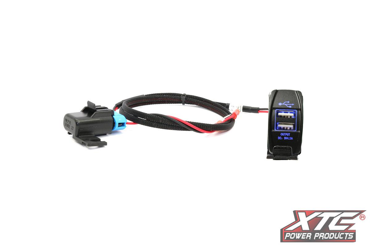 POLARIS RZR PLUG & PLAY DUAL USB POWER PORT ROCKER SWITCH