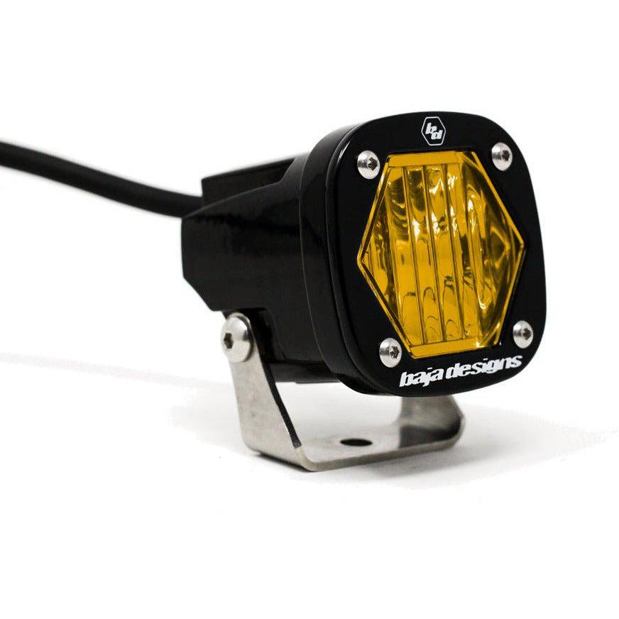 S1 LED LIGHT POD-Lighting Pods-Baja Designs-Amber-Wide Cornering-Black Market UTV