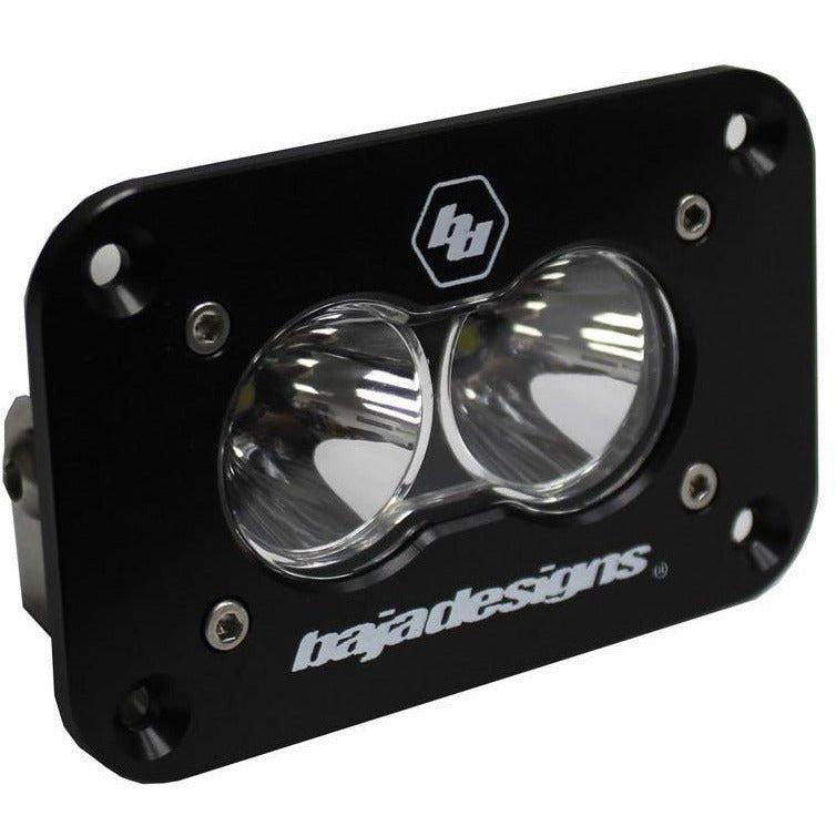 S2 Sport Black Flush Mount LED Auxiliary Light Pod - Universal