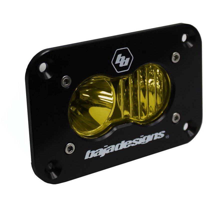 S2 SPORT FLUSH MOUNT LED LIGHT POD-Lighting Pods-Baja Designs-Amber-Driving/Combo-Black Market UTV