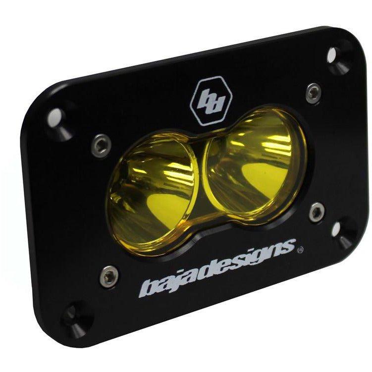 S2 Sport Black Flush Mount LED Auxiliary Light Pod - Universal