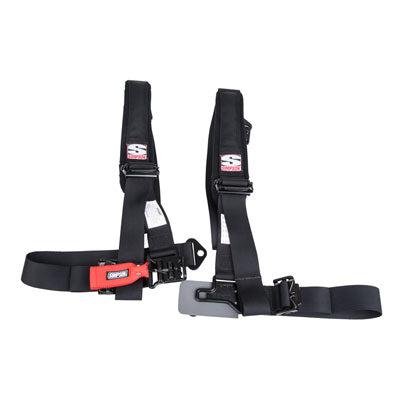 Simpson Performance Products D3 Bolt-In Safety Harness with Pads-Seat Belt Harness-Simpson-Black-2"-Black Market UTV