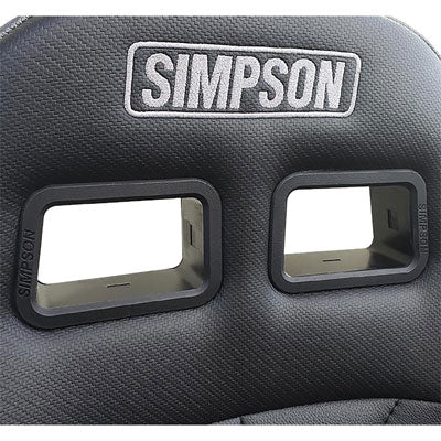 Simpson Performance Products Vortex II Suspension Seat-Seat Cushions-Simpson-Black/Charcoal-Black Market UTV