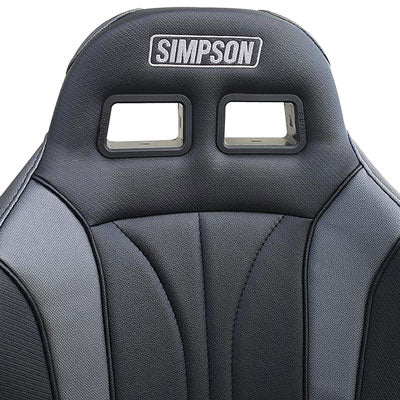 Simpson Performance Products Vortex II Suspension Seat-Seat Cushions-Simpson-Black/Charcoal-Black Market UTV