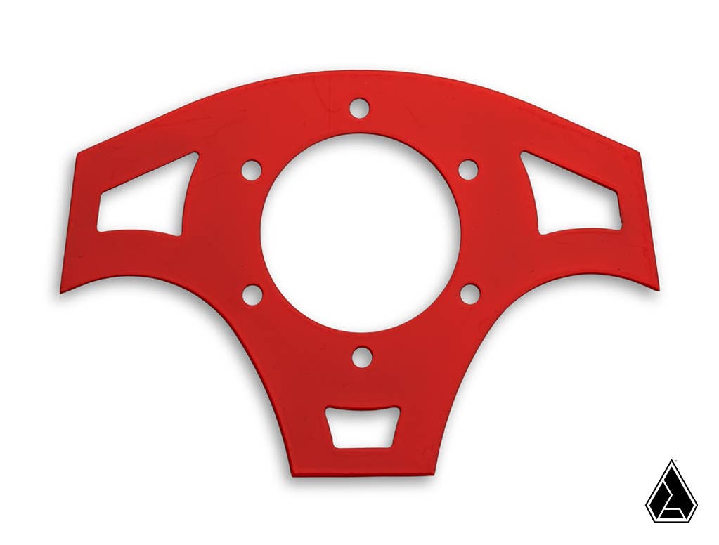 ASSAULT INDUSTRIES STEERING WHEEL BACKING PLATE-Steering Wheel-Super ATV-Ballistic D Steering Wheel-Red-Black Market UTV