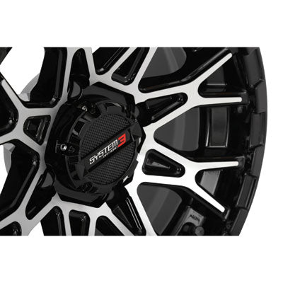 System 3 Off-Road ST-6 Wheel-Wheels-System 3-Black/Machined-Front-14x7 4.0 + 3.0-Black Market UTV