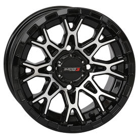 System 3 Off-Road ST-6 Wheel-Wheels-System 3-Dark Tint-Front-14x7 4.0 + 3.0-Black Market UTV