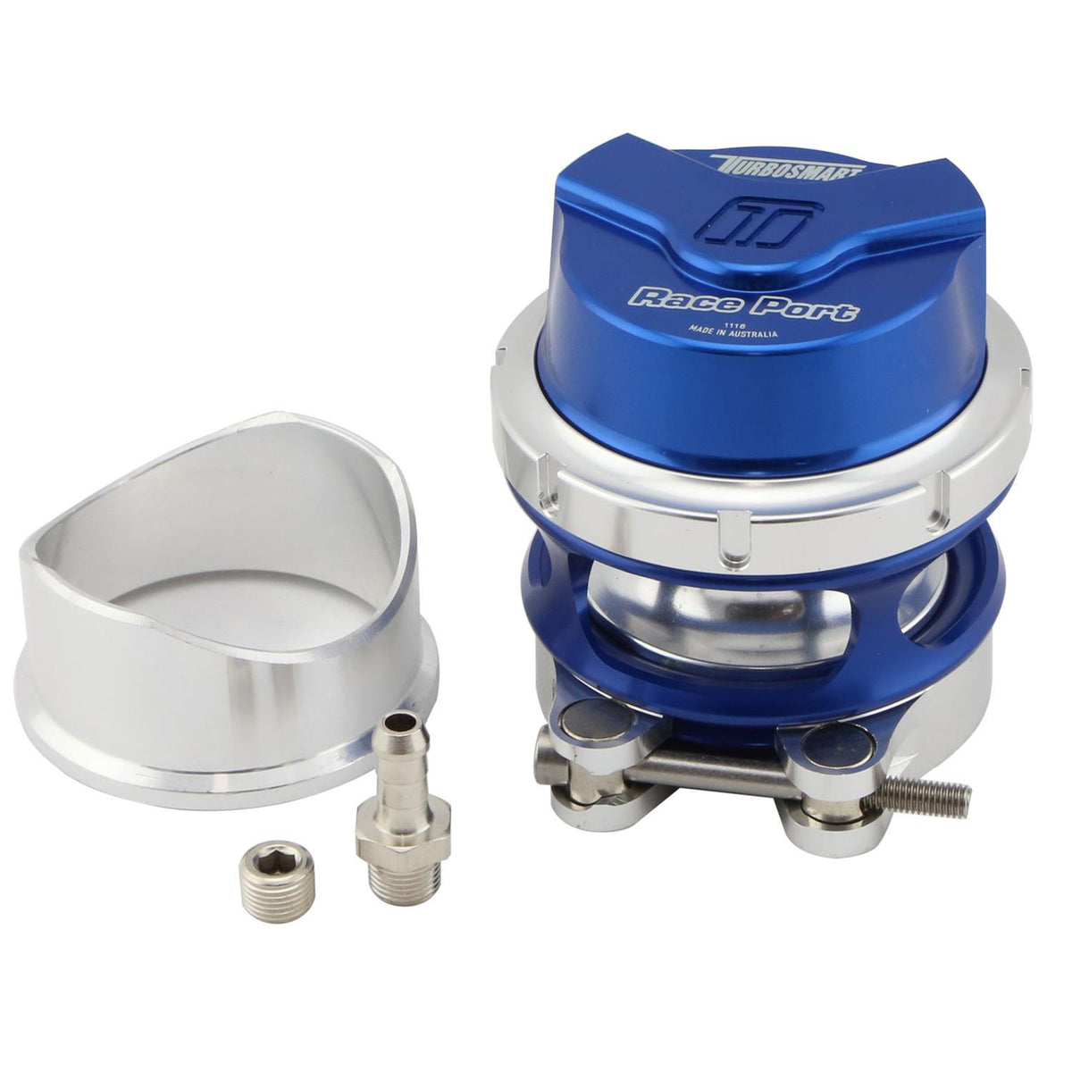 Turbosmart Gen-V Race Port Blow-Off Valves TBS-TS-0204-1132-Blow Off Valve-Turbosmart-Blue-Black Market UTV