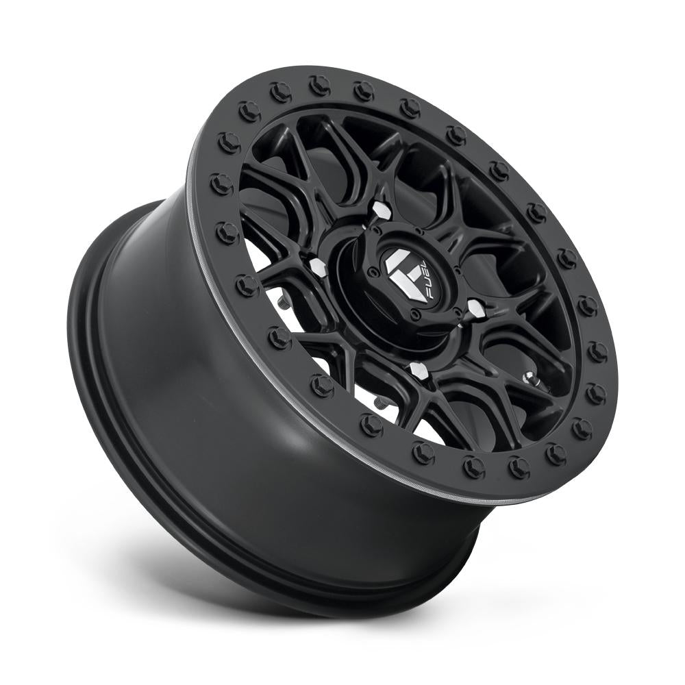 D916 Tech Beadlock Wheel-Wheels-Fuel Wheels-MATTE BLACK-15&quot; diameter - 15X7 38mm offset - 4X137 bolt pattern-Black Market UTV