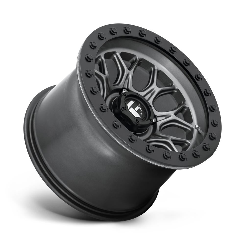 D916 Tech Beadlock Wheel-Wheels-Fuel Wheels-MATTE BLACK-15&quot; diameter - 15X7 38mm offset - 4X137 bolt pattern-Black Market UTV