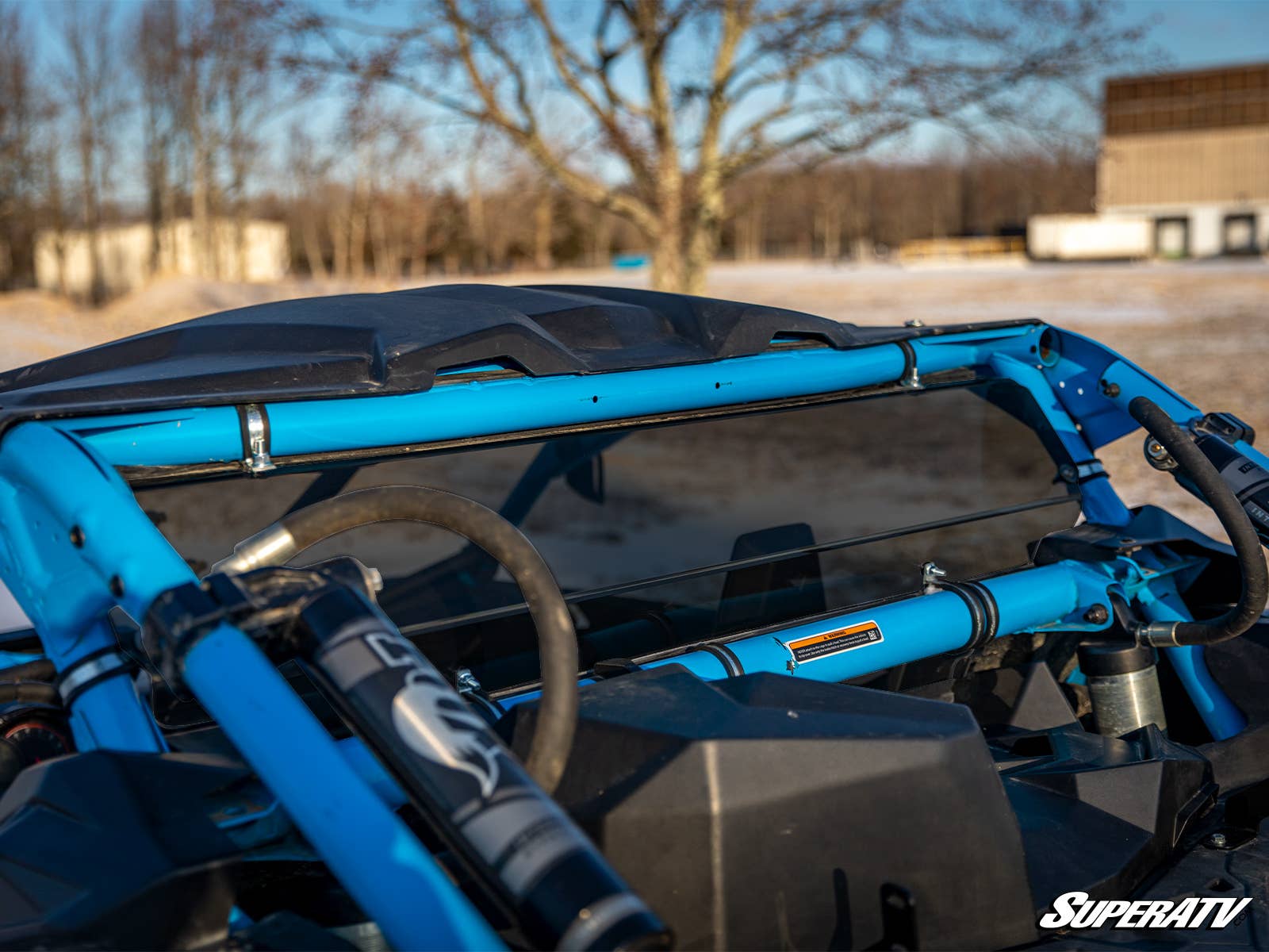 CAN-AM MAVERICK X3 SCRATCH-RESISTANT REAR WINDSHIELD-Windshield-Super ATV-Standard Polycarbonate - Light Tint-Black Market UTV