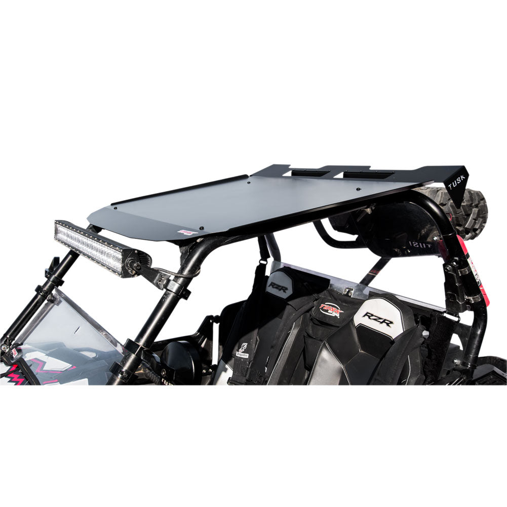Tusk UTV Force Aluminum Roof-roof-Tusk-Roof with Tusk UTV Cargo Rack-Black Market UTV