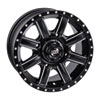 Tusk Cascade Wheel-Wheels-Tusk-Front-Machined/Black-14x7 4.0 + 3.0-Black Market UTV