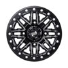 Tusk Nebo Beadlock Wheel-Wheels-Tusk-Front-Matte Black-14x7 4.0 + 3.0-Black Market UTV