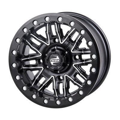 Tusk Nebo Beadlock Wheel-Black Market UTV-Front-Machined/Black-14x7 4.0 + 3.0-Black Market UTV