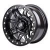 Tusk Wasatch Beadlock Wheel-Wheels-Tusk-Front-Machined/Black-14x7 4.0 + 3.0-Black Market UTV