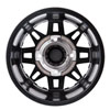 Tusk Wasatch Beadlock Wheel-Wheels-Tusk-Front-Machined/Black-14x7 4.0 + 3.0-Black Market UTV